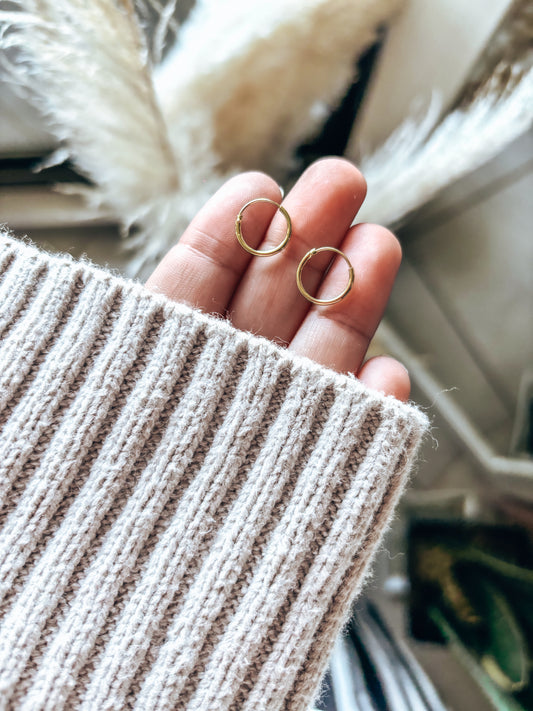 Mini Argollas Gold Lisa
